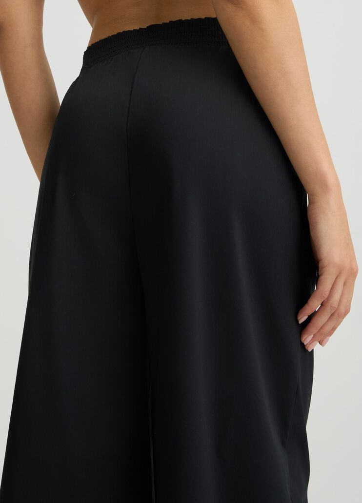 Cotton palazzo trousers black Liu Jo - large image number 4 Cotton palazzo trousers black Liu Jo - large image number 4