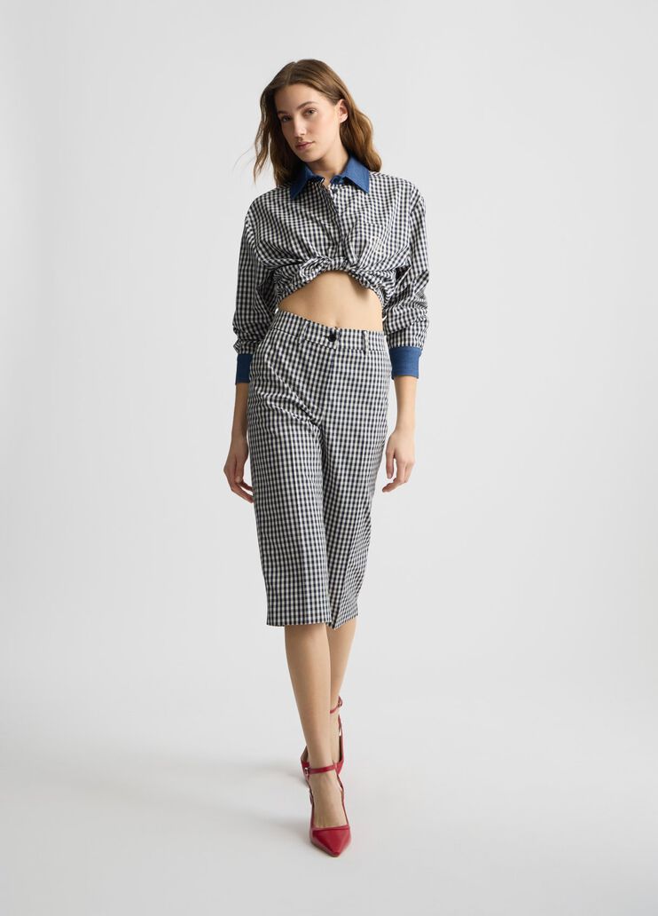 Check shirt blue/white vichy Liu Jo - medium Check shirt blue/white vichy Liu Jo - medium