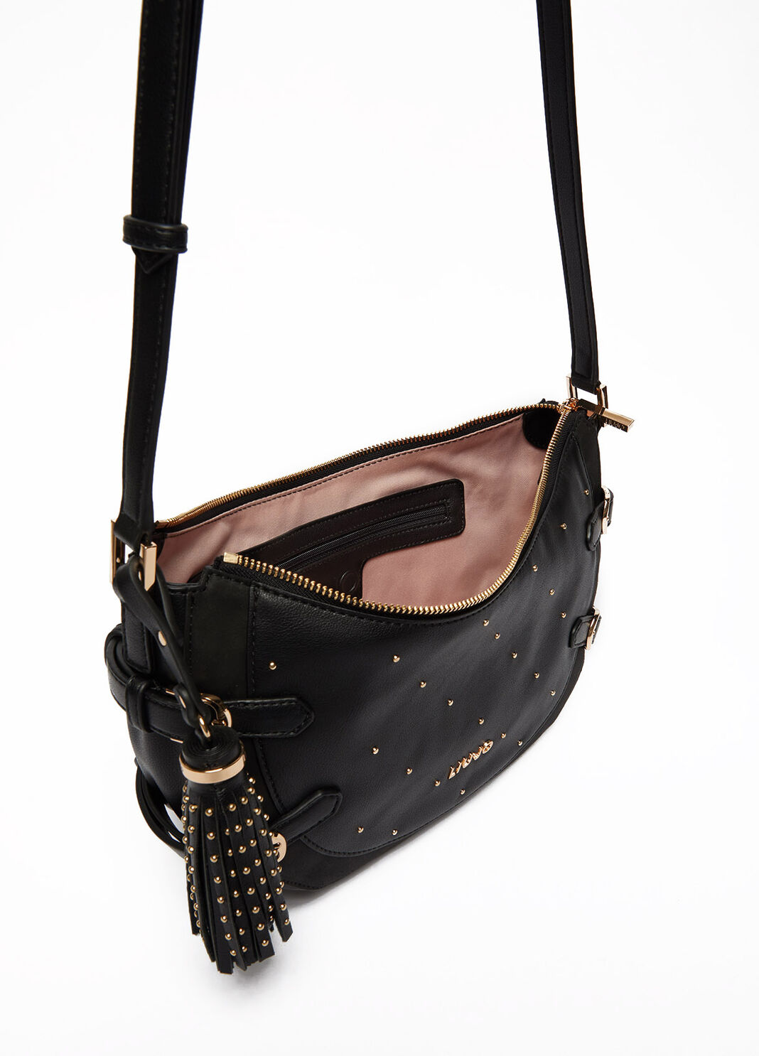 Sac &agrave; bandouli&egrave;re avec clous noir Liu Jo - large image number 3