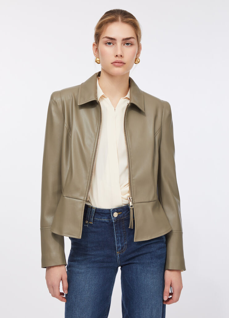 Slim-Fit-Jacke mit Coated-Optik Spargel Liu Jo - large image number 0