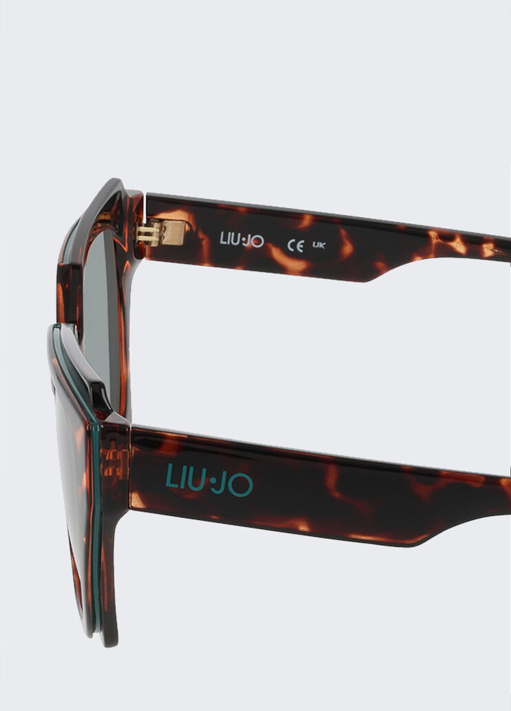 Oversize sunglasses dark tortoiseshell Liu Jo - large image number 3 Oversize sunglasses dark tortoiseshell Liu Jo - large image number 3