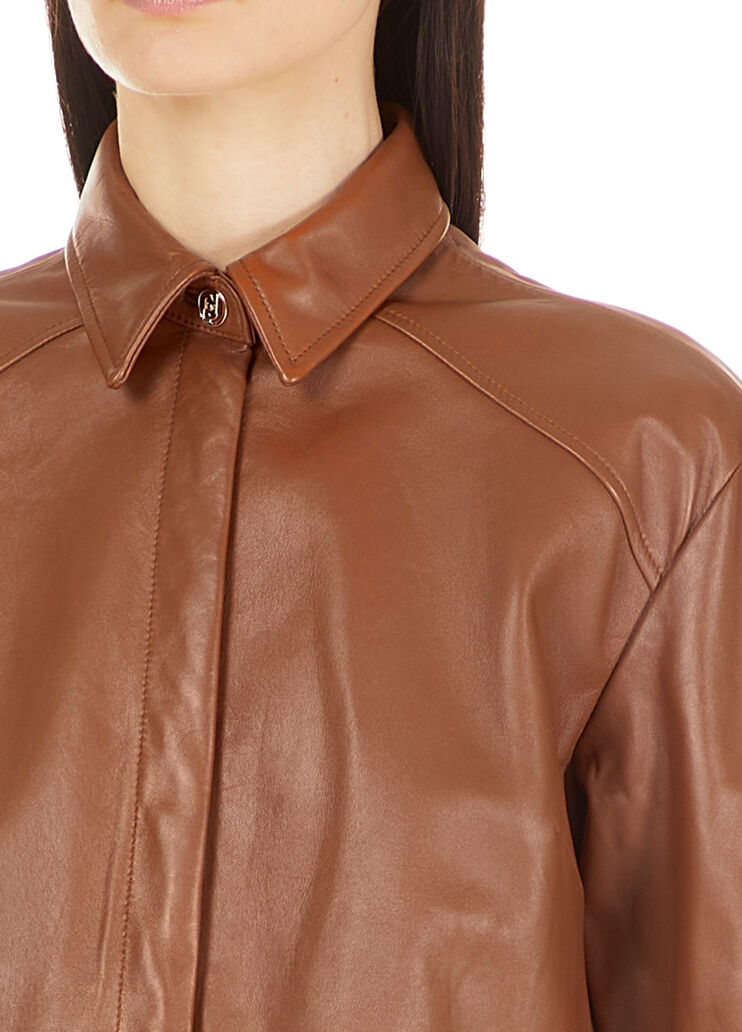 Lightweight suede jacket Leather Liu Jo - large image number 2 Lightweight suede jacket Leather Liu Jo - large image number 2