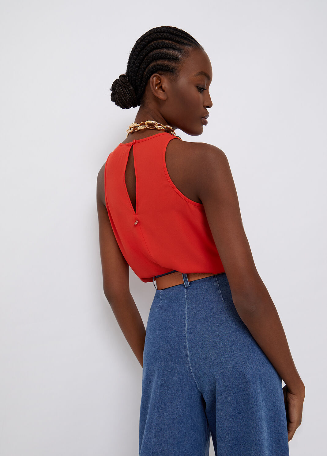 Eco-friendly top coral Liu Jo - large image number 1