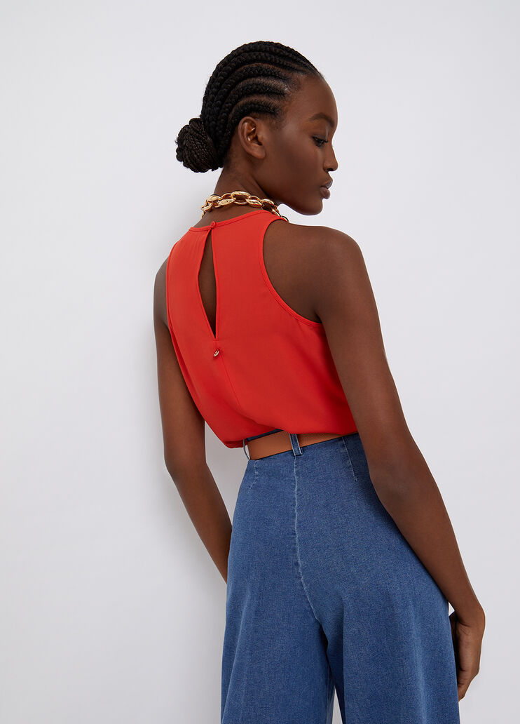 Eco-friendly top coral Liu Jo - large image number 1 Eco-friendly top coral Liu Jo - large image number 1