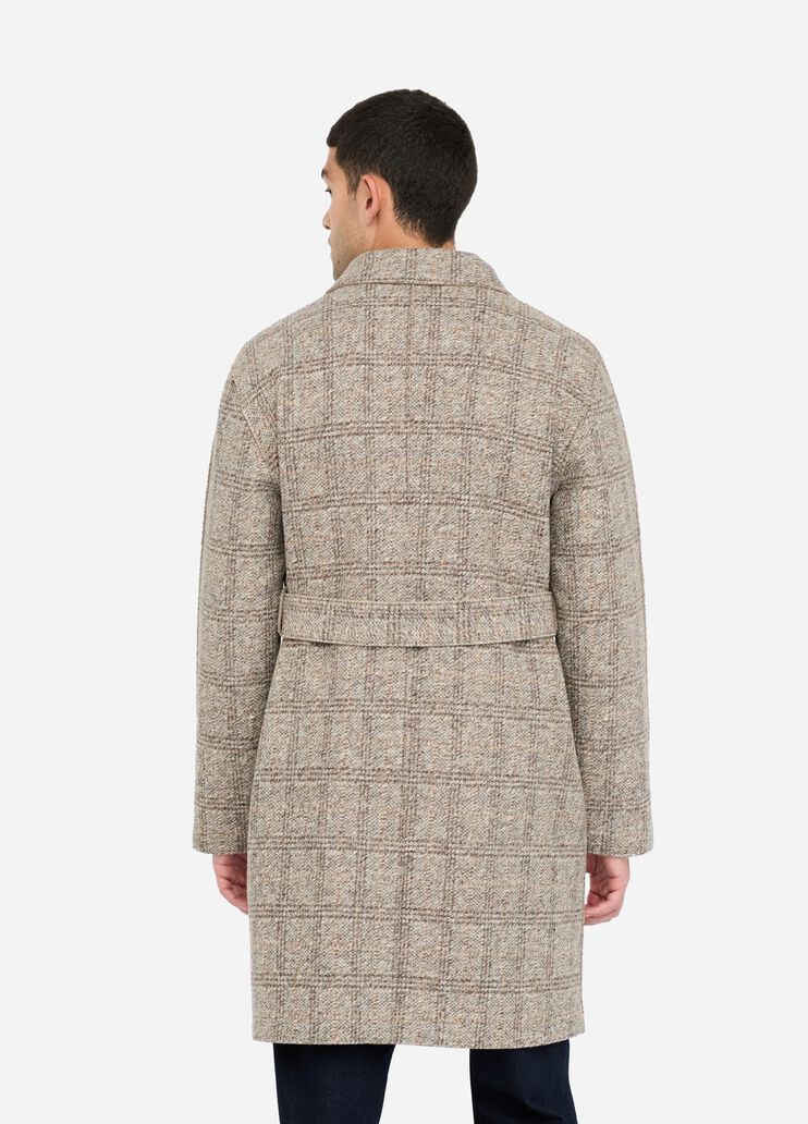 Check wool coat beige Liu Jo - large image number 1