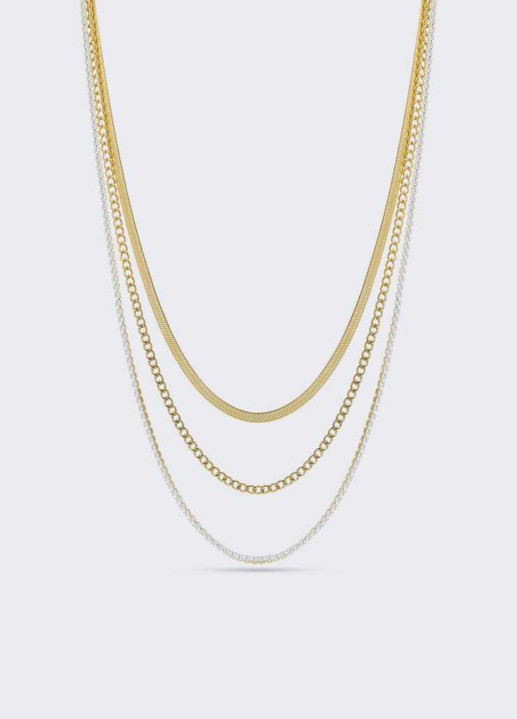 Multi-strand necklace gold Liu Jo - medium Multi-strand necklace gold Liu Jo - medium