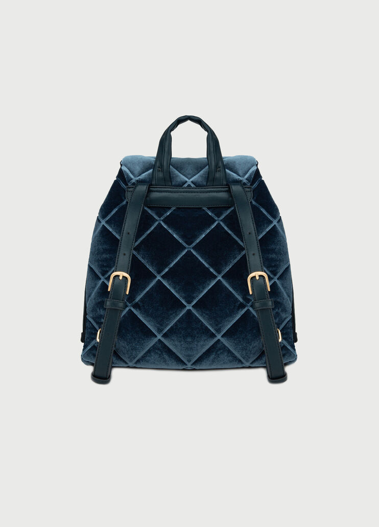 Velvet backpack Blue Liu Jo - large image number 2 Velvet backpack Blue Liu Jo - large image number 2
