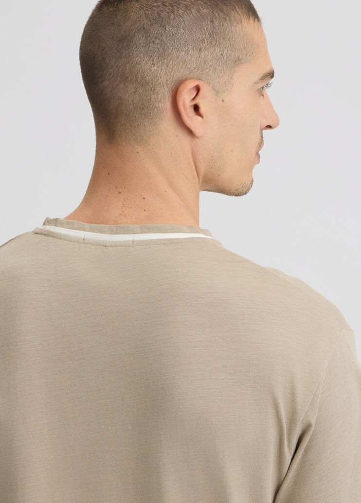 Cotton T-shirt light brown Liu Jo - large image number 4 Cotton T-shirt light brown Liu Jo - large image number 4