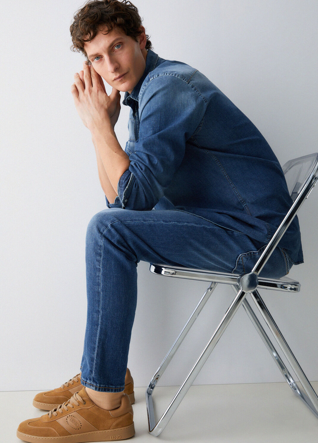 Tapered fit jeans blue denim Liu Jo - large image number 2