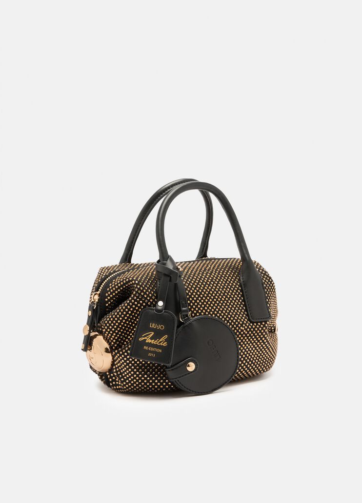Sac petit format avec strass noir Liu Jo - large image number 2