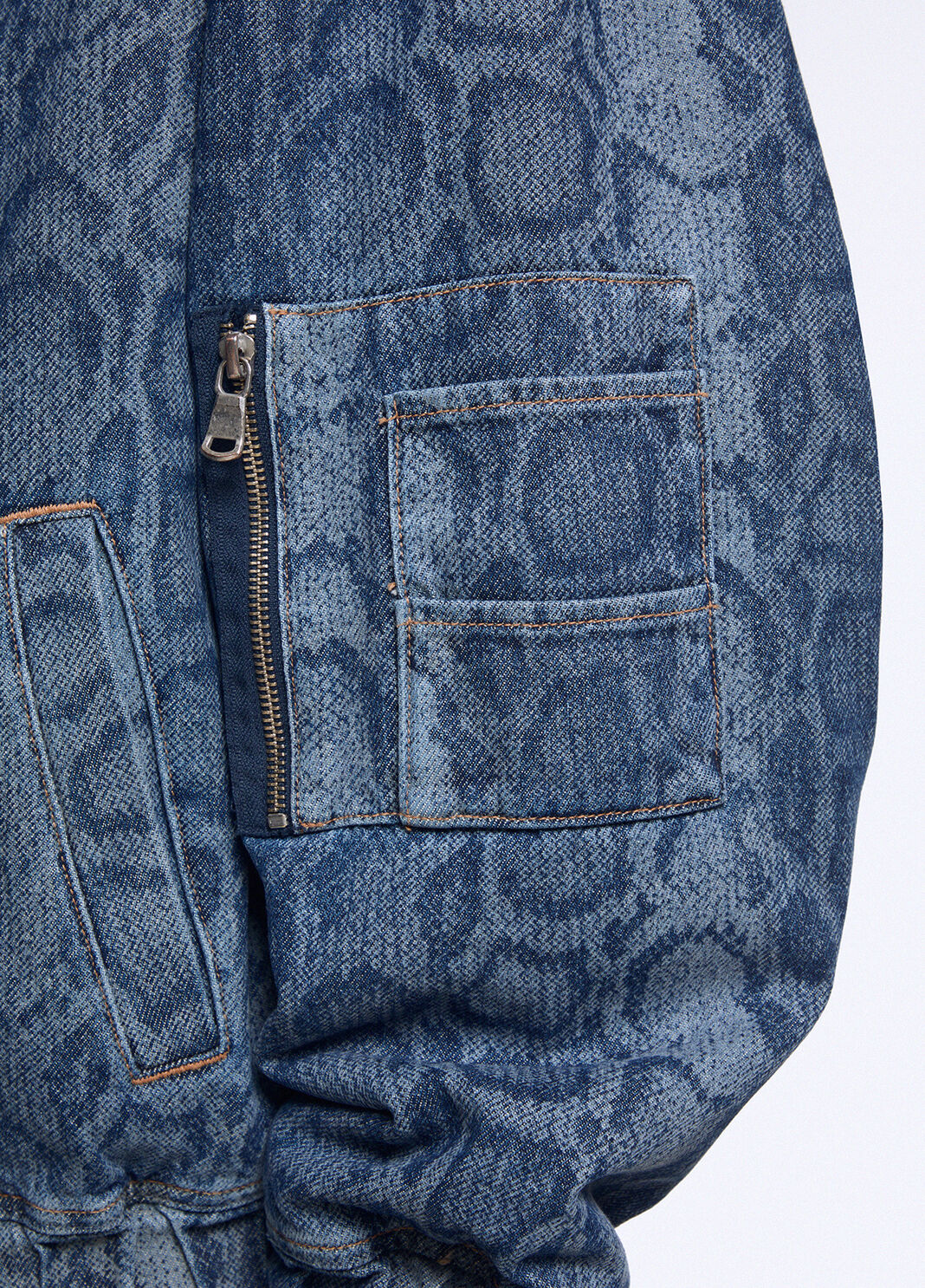 Denim-Bomber mit Animal-Print denimblau Liu Jo - large image number 3