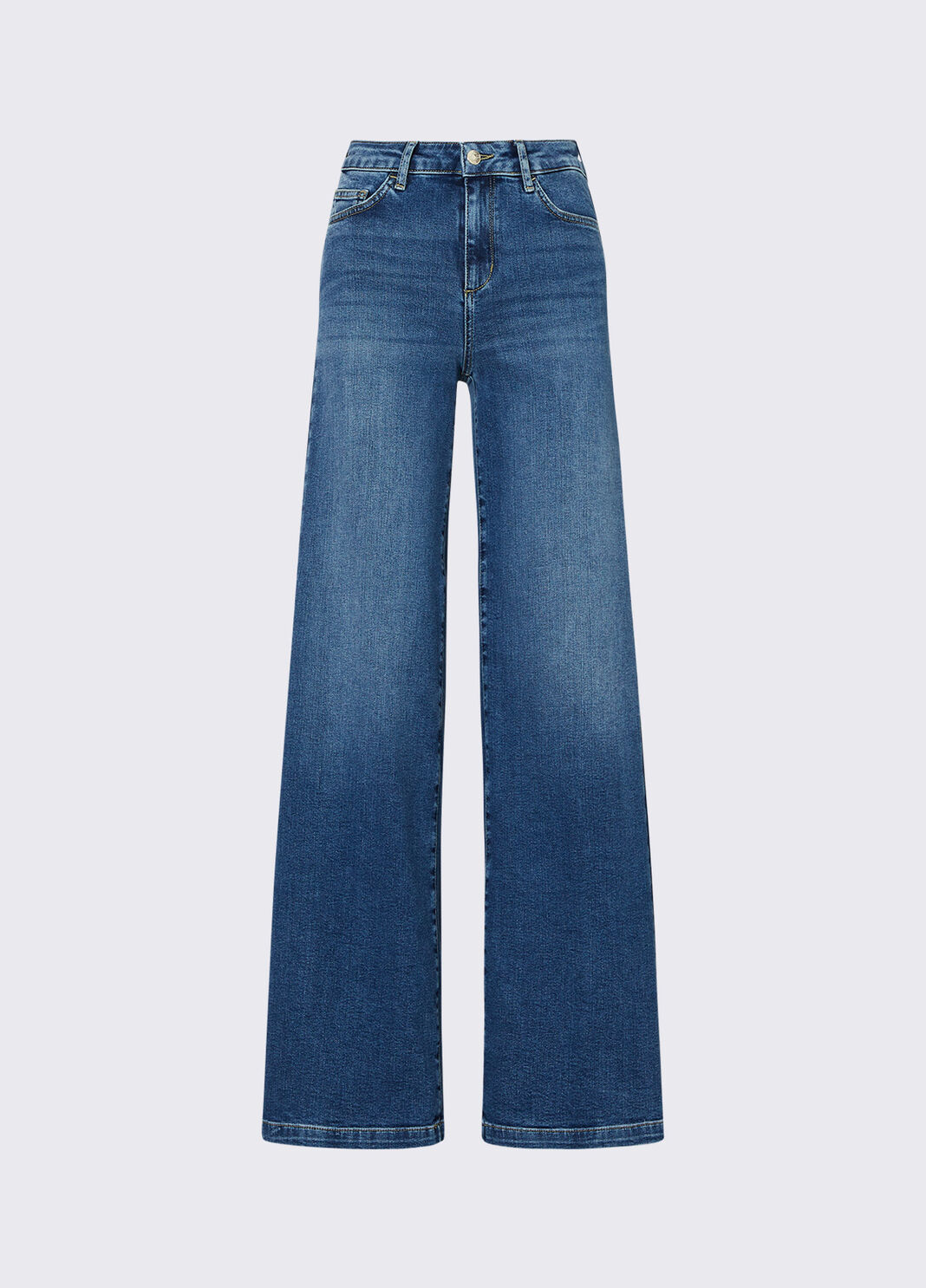 Flare-Jeans mit hohem Bund Dunkles Denimblau Liu Jo - large image number 6