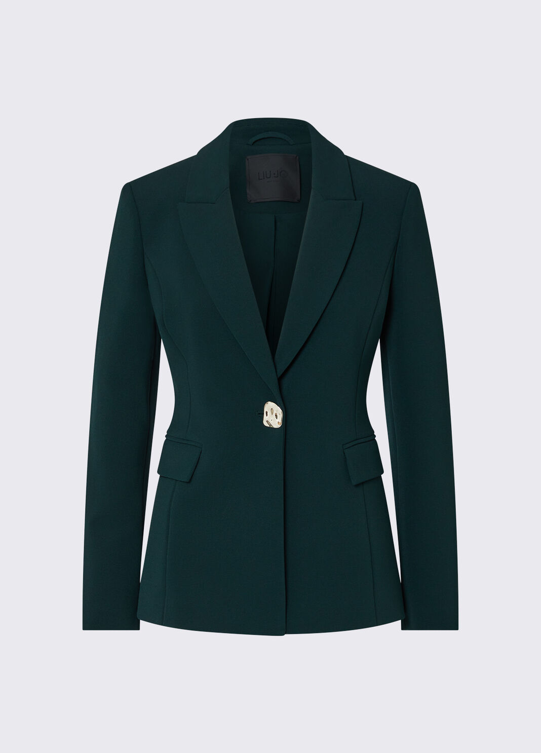 Blazer with button jewel dark green Liu Jo - large image number 6