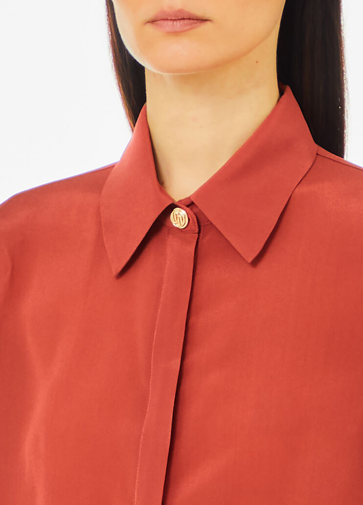 Silk shirt brown Liu Jo - large image number 2 Silk shirt brown Liu Jo - large image number 2