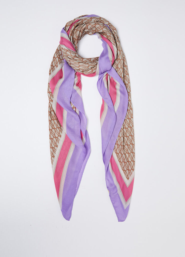 Tuch mit Logo violett Liu Jo - large image number 1