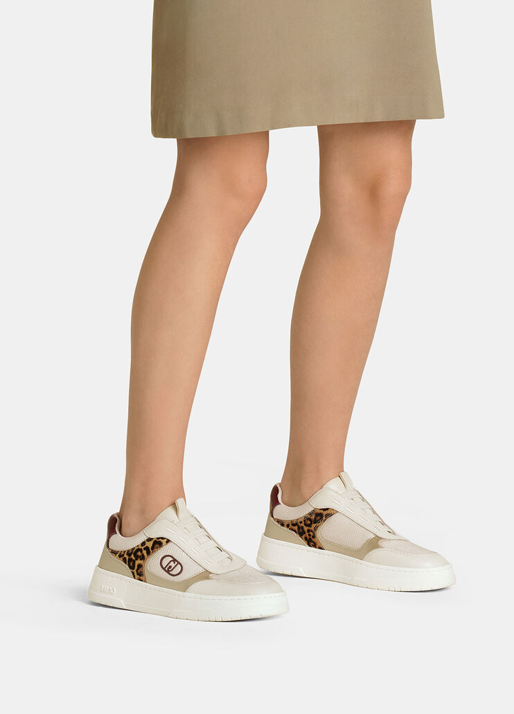 Slip-ons with animal-print detailing white Liu Jo - medium Slip-ons with animal-print detailing white Liu Jo - medium