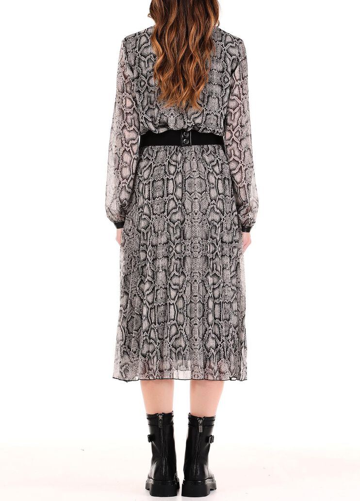 Robe longue plissée python Liu Jo - large image number 1