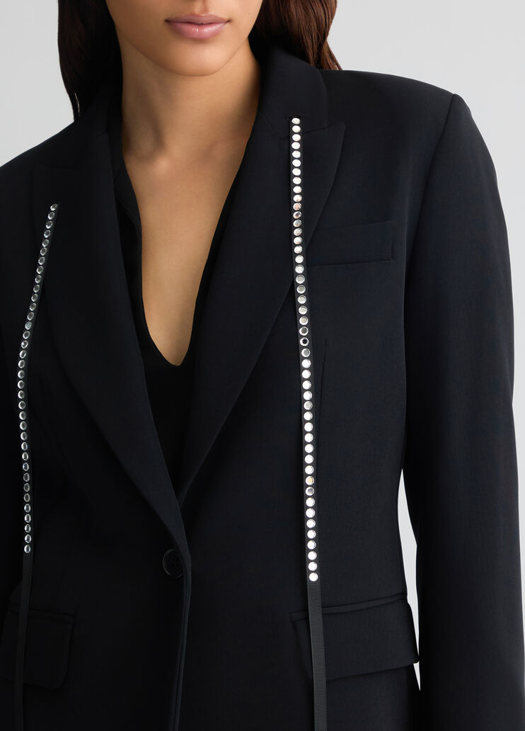 Black blazer with rhinestones black Liu Jo - large image number 2 Black blazer with rhinestones black Liu Jo - large image number 2