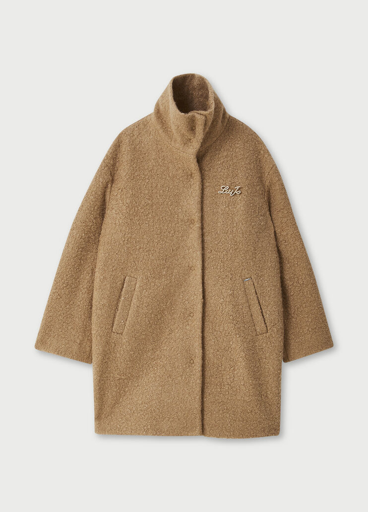 Faux fur winter coat Brown Liu Jo - large image number 4 Faux fur winter coat Brown Liu Jo - large image number 4