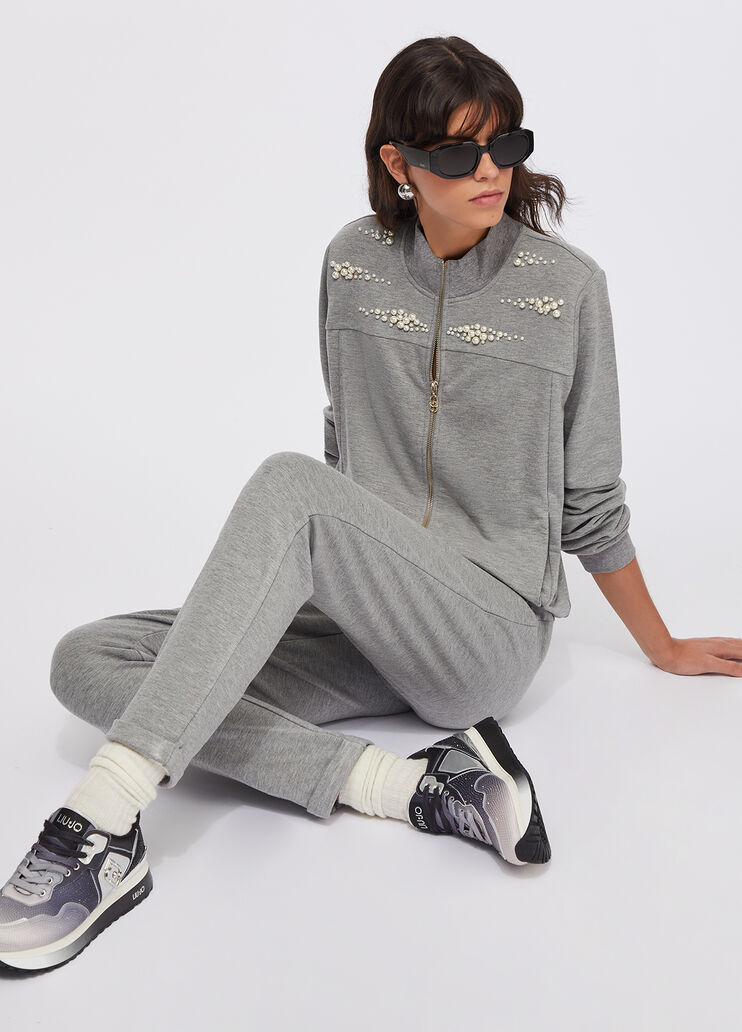Liu Jo Better jogging trousers light grey Liu Jo - large image number 3