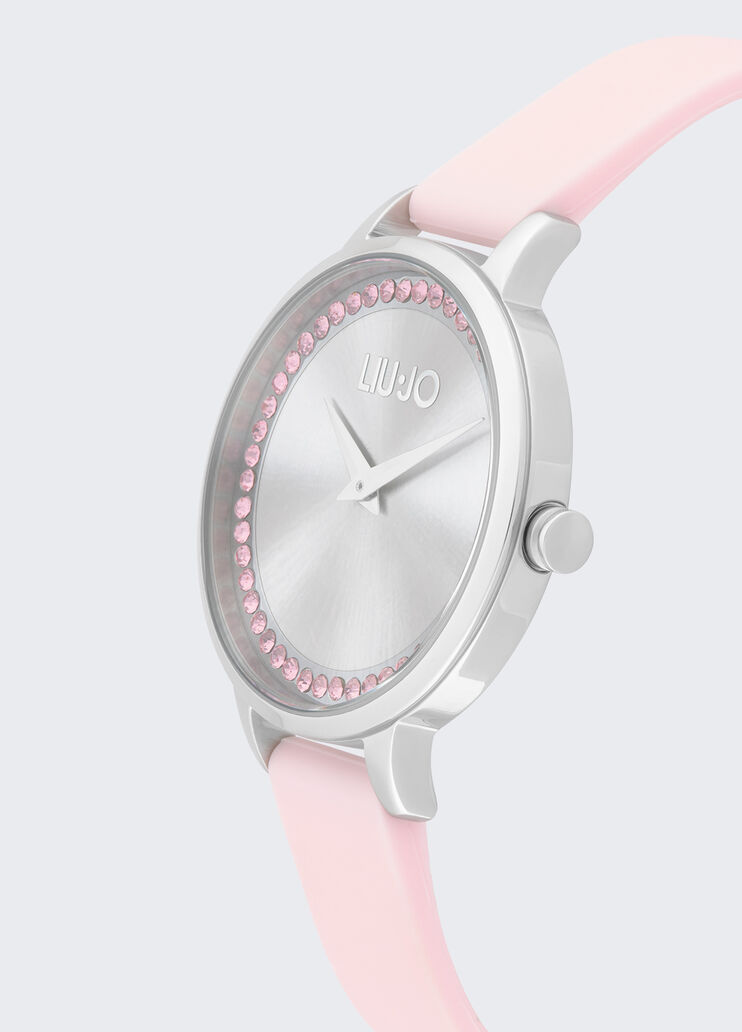 Silicone watch with brill pink Liu Jo - medium Silicone watch with brill pink Liu Jo - medium