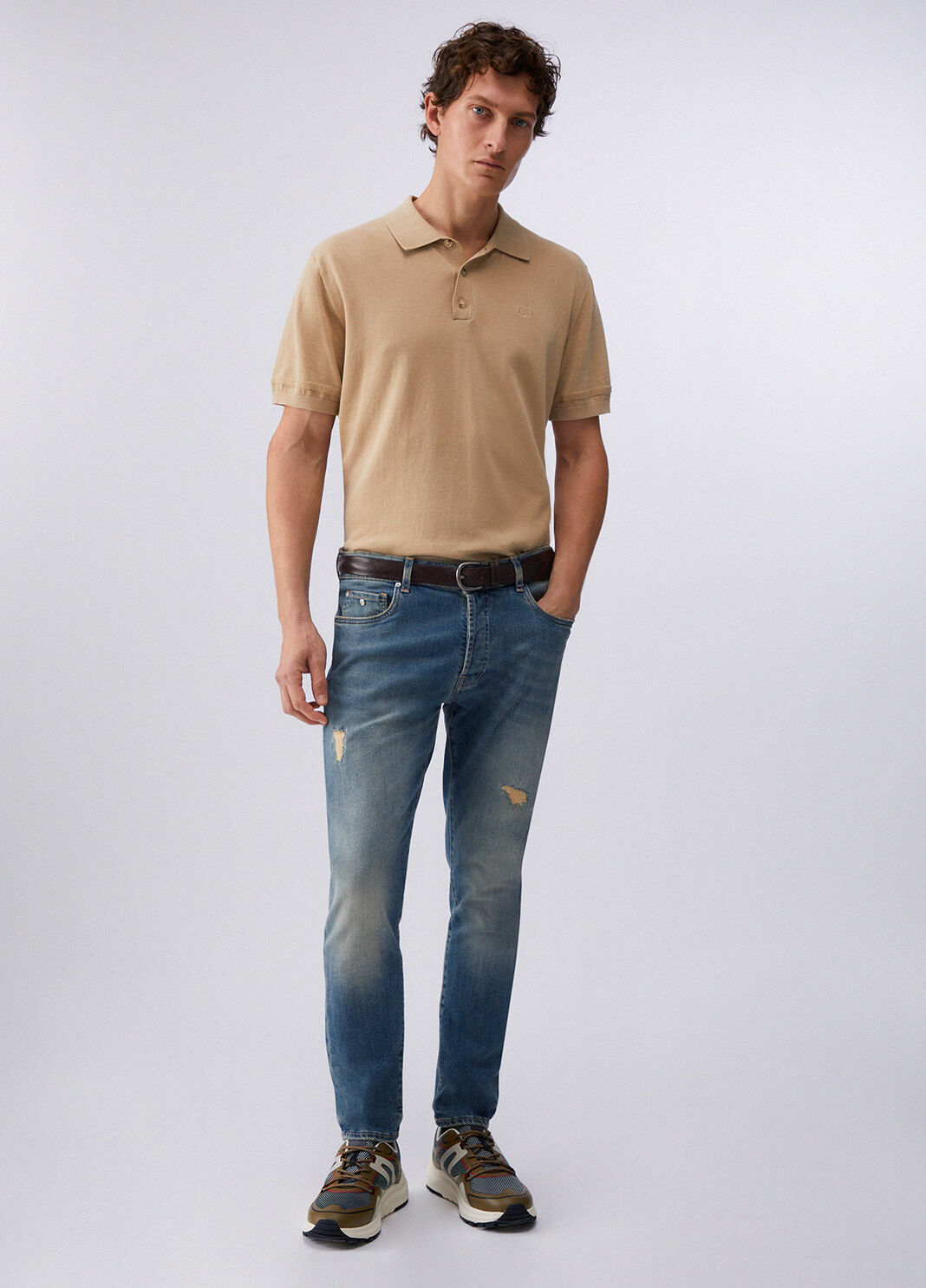 Polo en maille beige Liu Jo - large image number 5