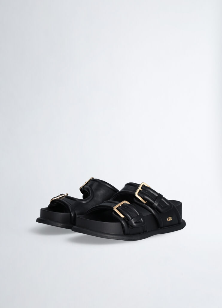 Sandals with bold straps black Liu Jo - large image number 1  Sandals with bold straps black Liu Jo - large image number 1