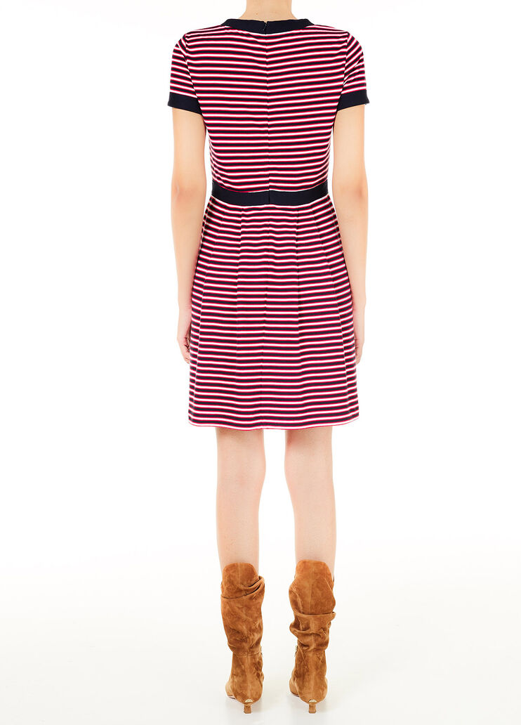 Полосатое платье с юбкой клёш Синий/красный/белый Liu Jo - large image number 1