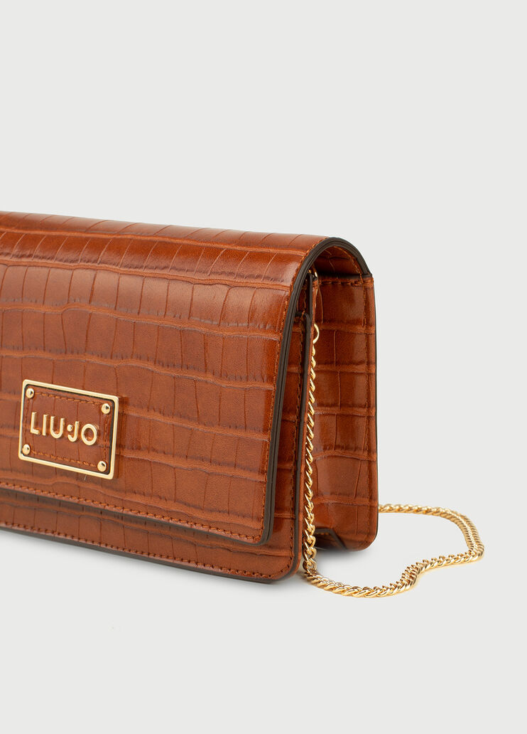 Crocodile effect pouch bag Scorched earth Liu Jo - large image number 3