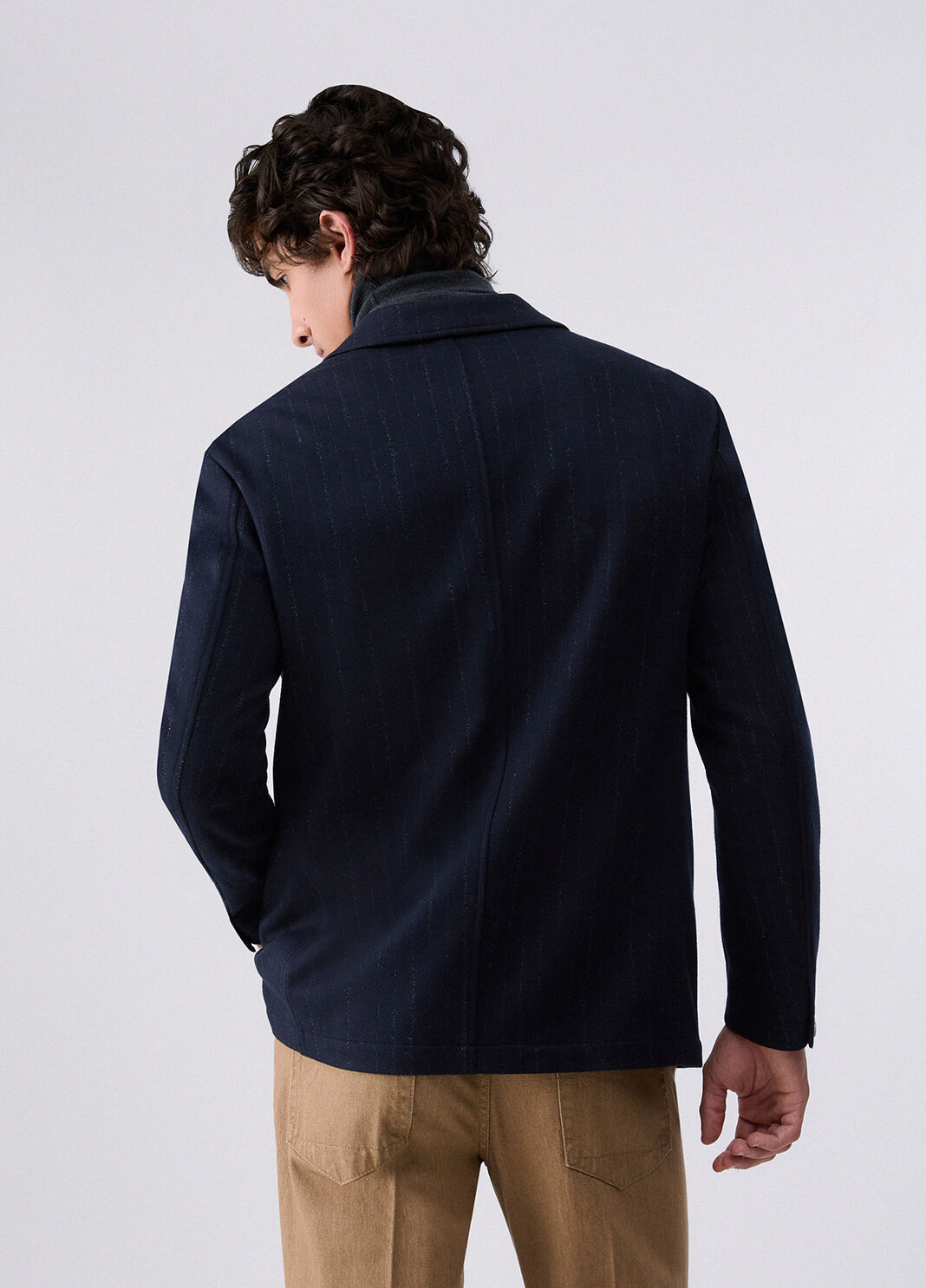 Pinstripe relaxed fit jacket dark blue Liu Jo - large image number 1