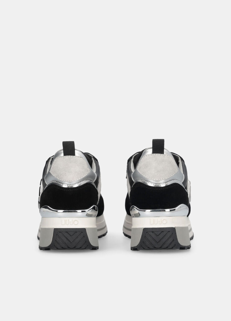 Plateau-Sneaker mit Pailletten Schwarz Liu Jo - large image number 7