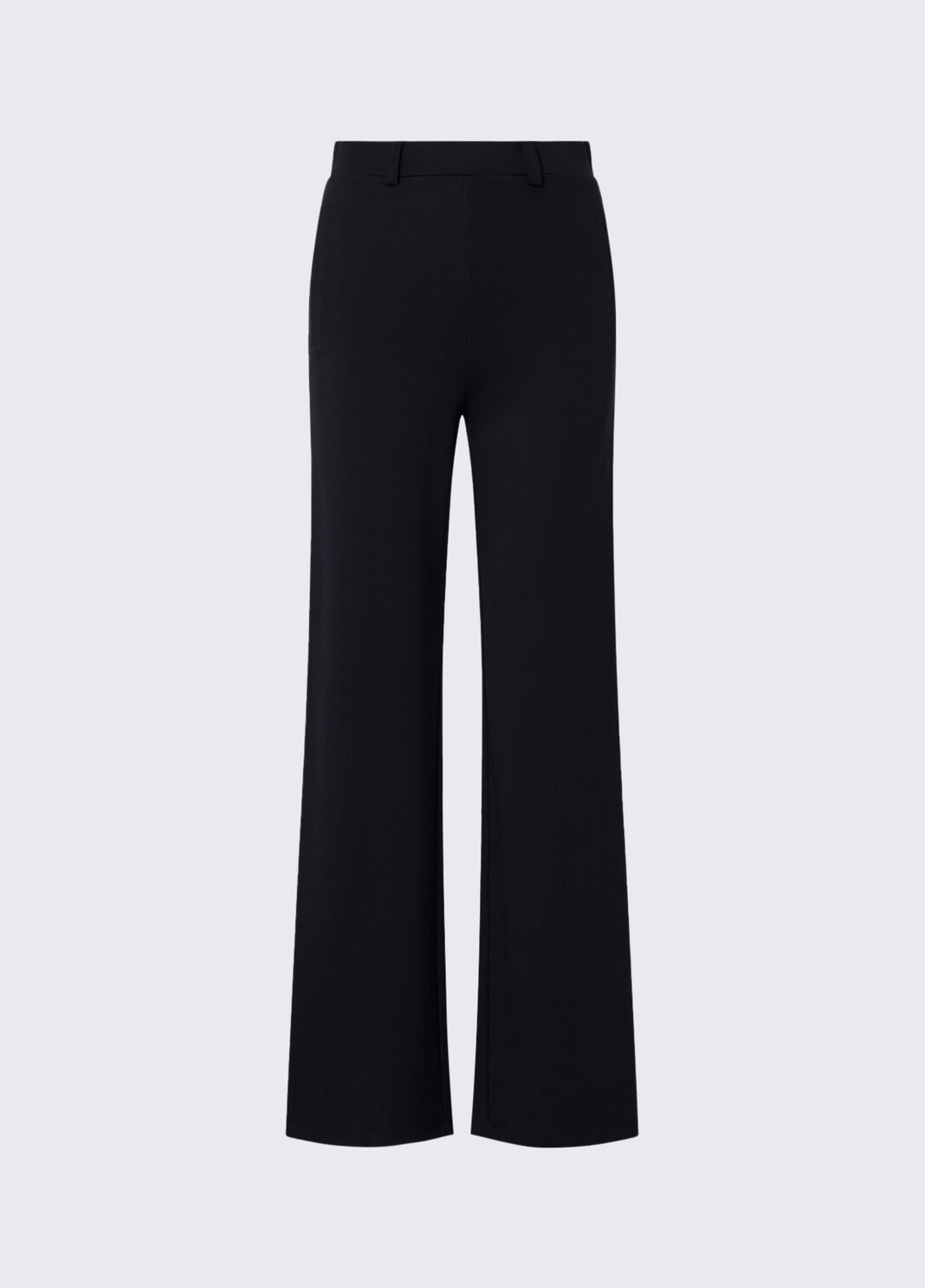 Regular fit trousers in punto milano black Liu Jo - large image number 6