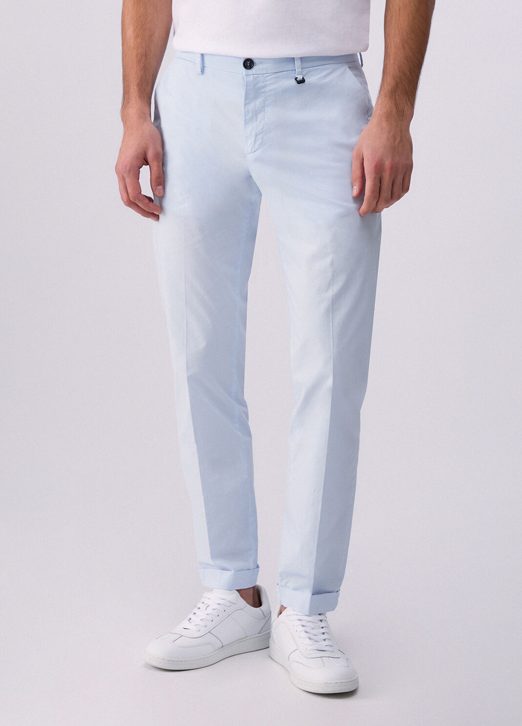 Pantalones chinos azul claro polvo Liu Jo - large image number 0