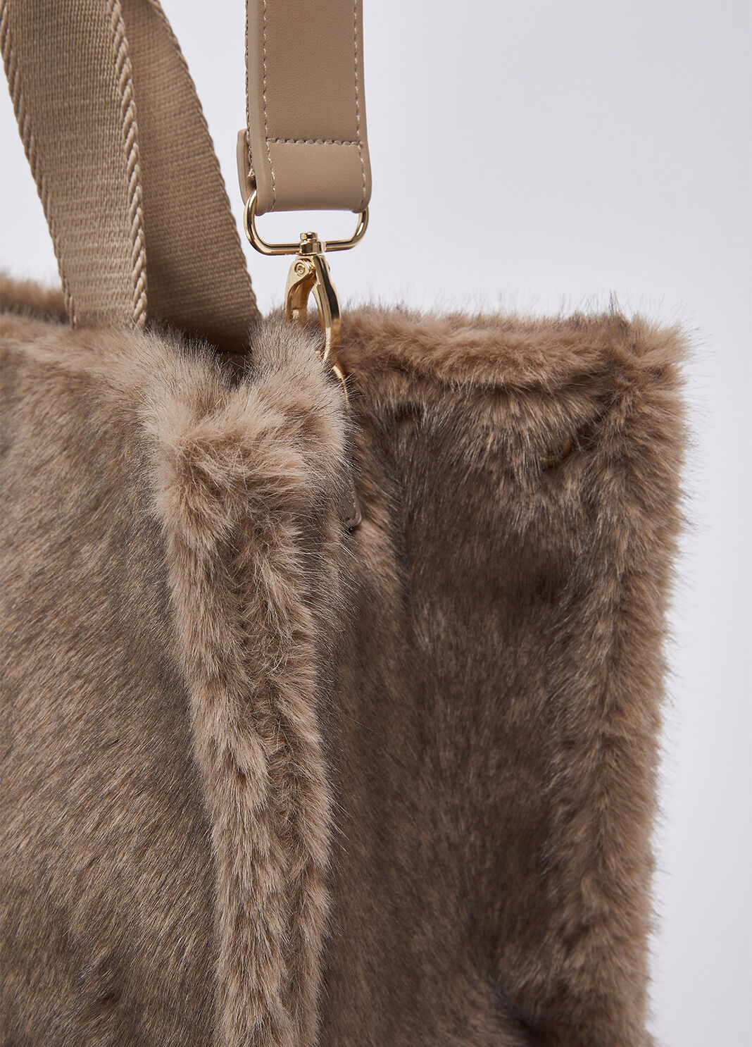 Bag tote large in teddy beige Liu Jo - large image number 4