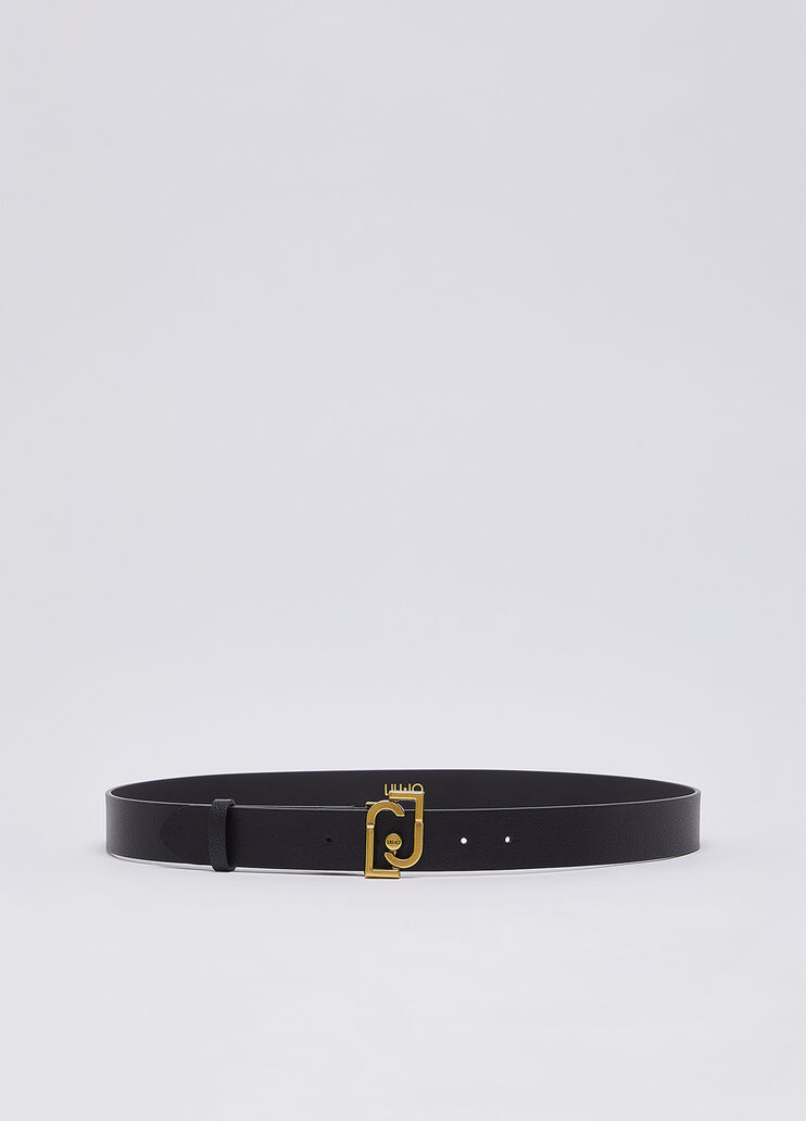 Belt with monogram logo black Liu Jo - medium