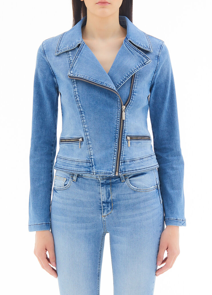 Slim fit denim jacket blue denim Liu Jo - large image number 0 Slim fit denim jacket blue denim Liu Jo - large image number 0