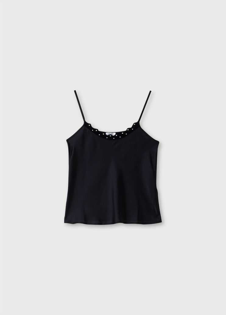 Studded top Black Liu Jo - large image number 4