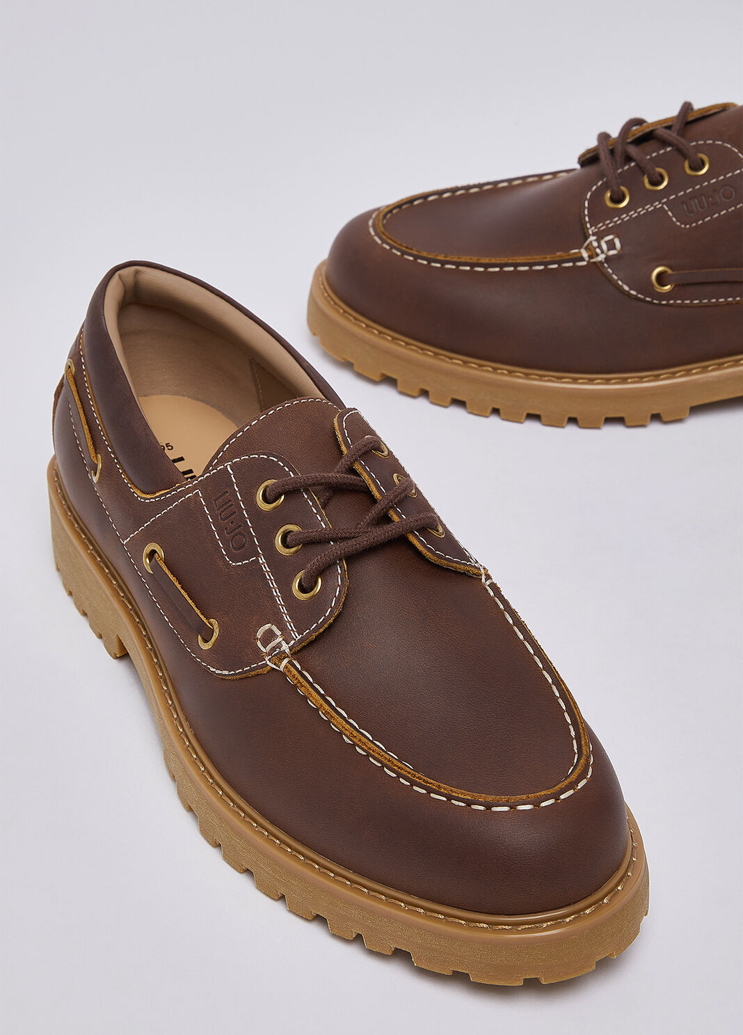 Mocassins en cuir marron Liu Jo - large image number 7