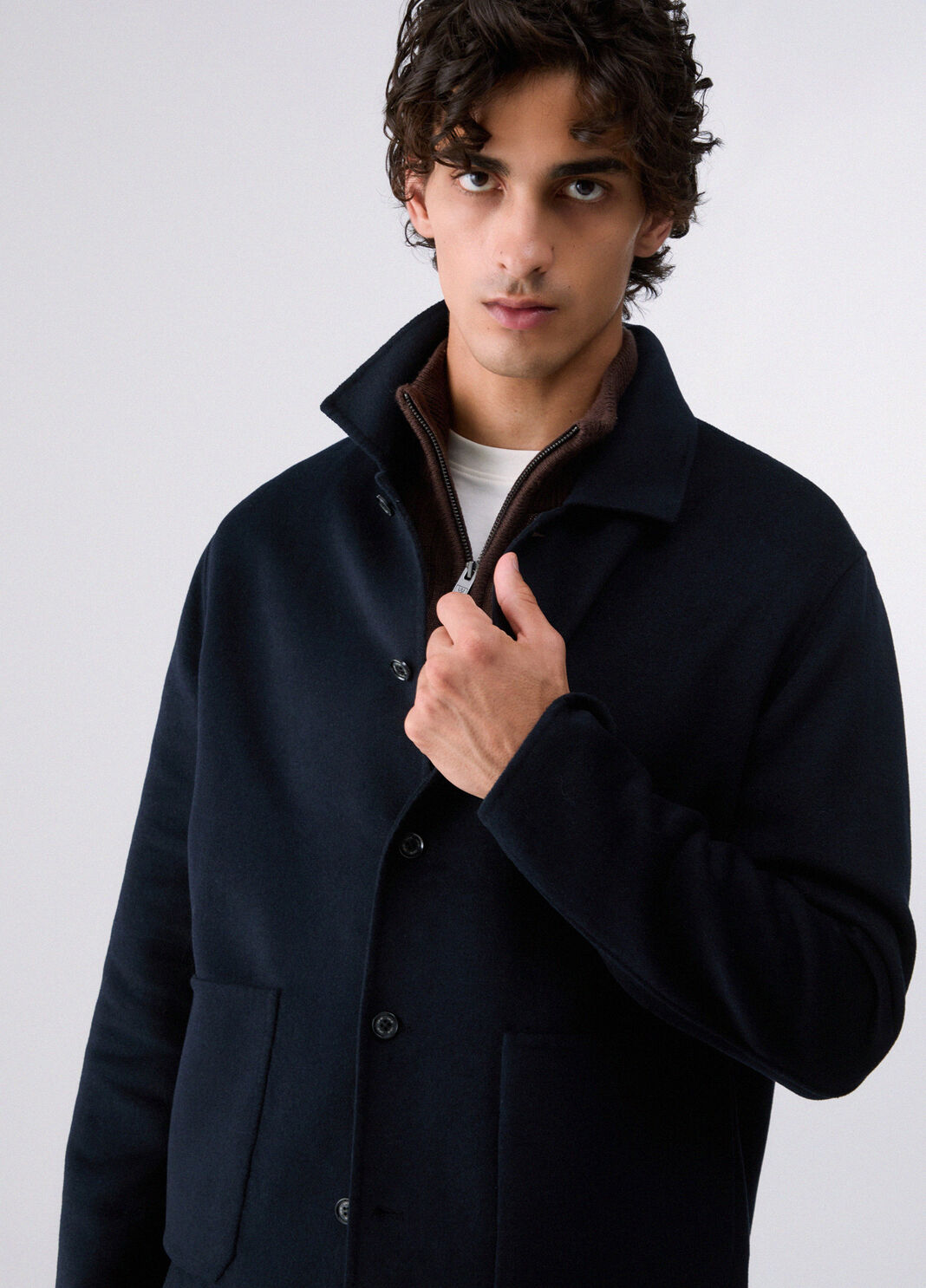 Wool Flannel Jacket dark blue Liu Jo - large image number 4