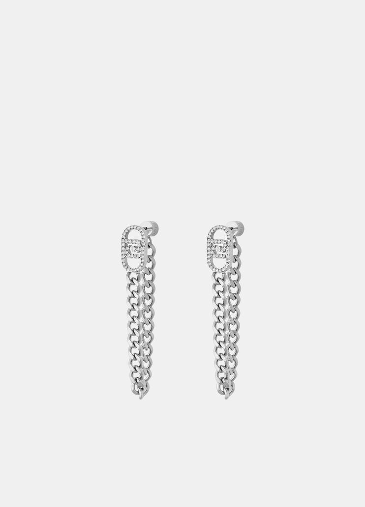 Drop earrings with logo silver Liu Jo - large image number 1 Drop earrings with logo silver Liu Jo - large image number 1