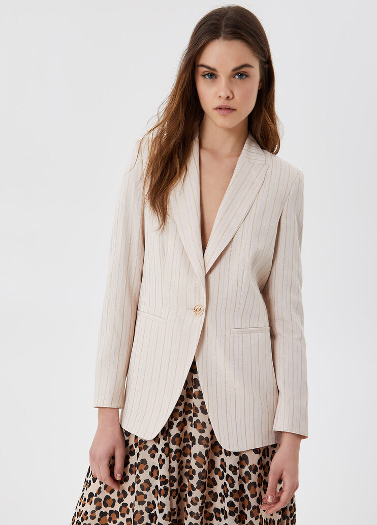 Eco-friendly pin striped blazer  Liu Jo - large image number 0