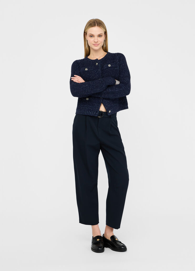 Balloon trousers with darts navy blue Liu Jo - medium Balloon trousers with darts navy blue Liu Jo - medium