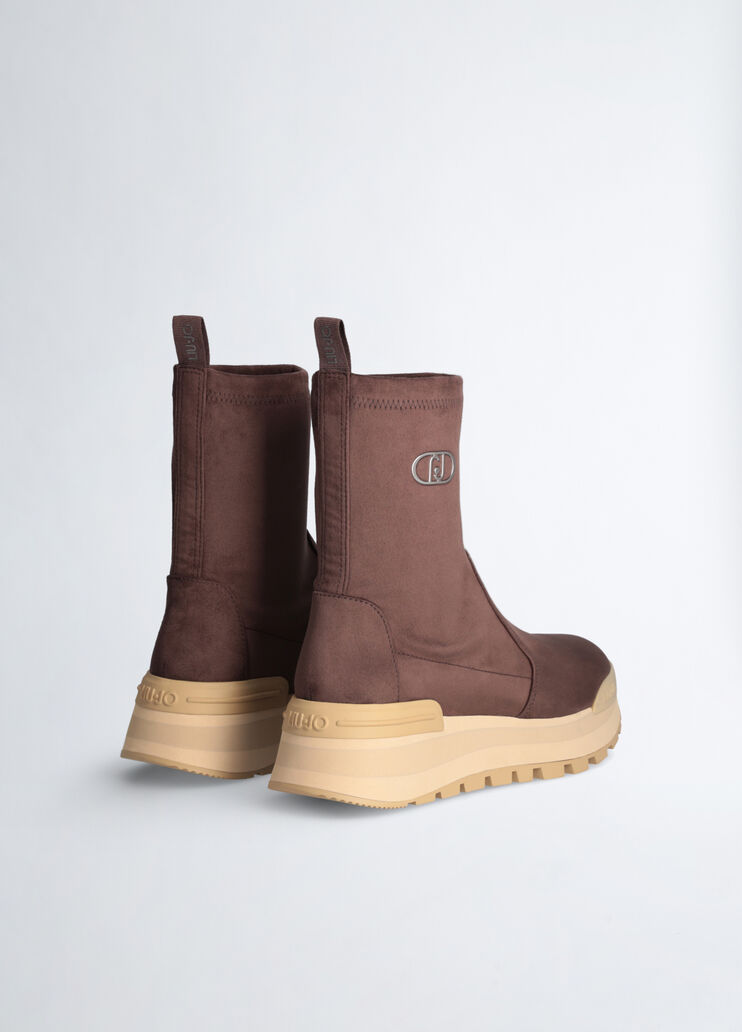Stiefelette mit Logo braun Liu Jo - large image number 1 Stiefelette mit Logo braun Liu Jo - large image number 1