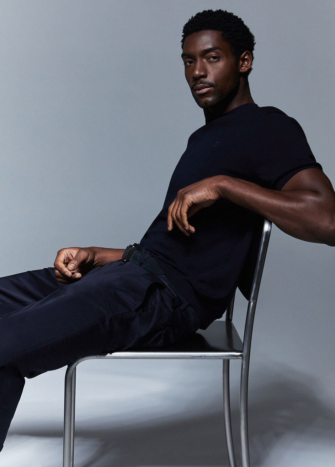 Slim-fit chinos dark blue Liu Jo - large image number 3