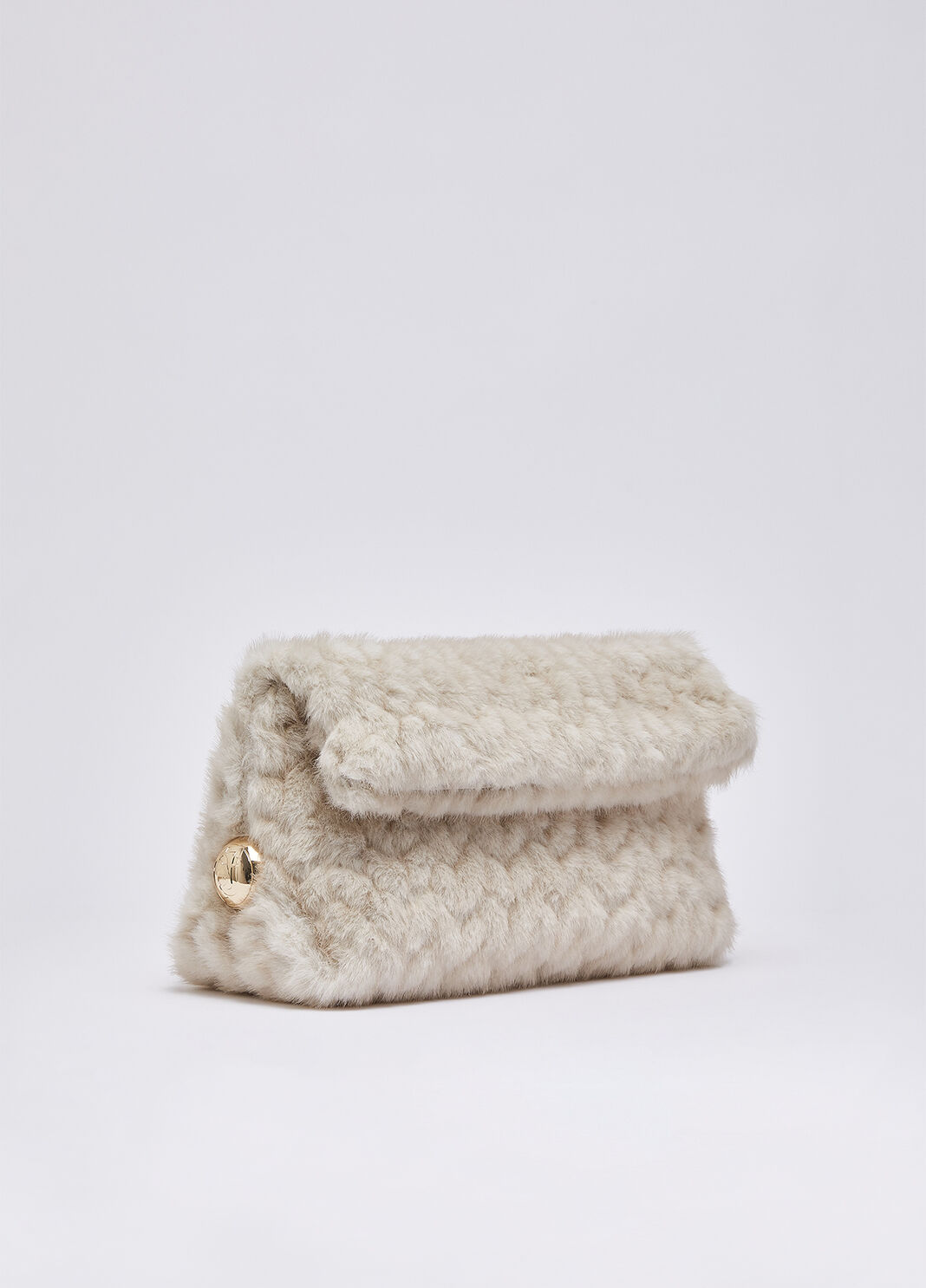 Riccy Bag in Faux Fur cream Liu Jo - large image number 1