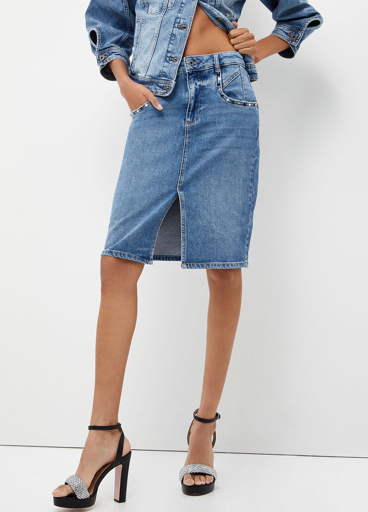 Eco-friendly tube skirt blue denim Liu Jo - large Eco-friendly tube skirt blue denim Liu Jo - large