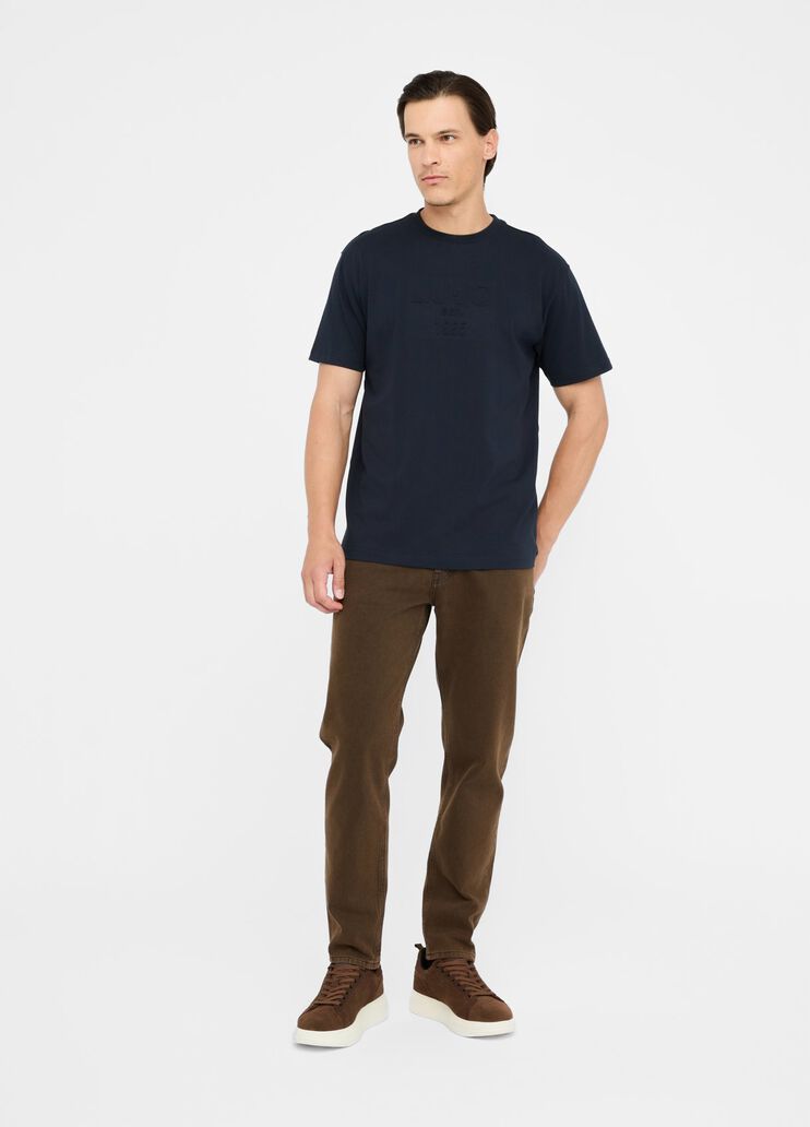 Jeans tapered in cotone used marrone Liu Jo - medium Jeans tapered in cotone used marrone Liu Jo - medium