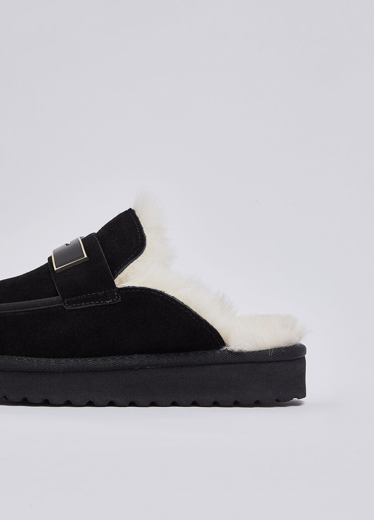 Clogs aus Veloursleder Schwarz Liu Jo - medium