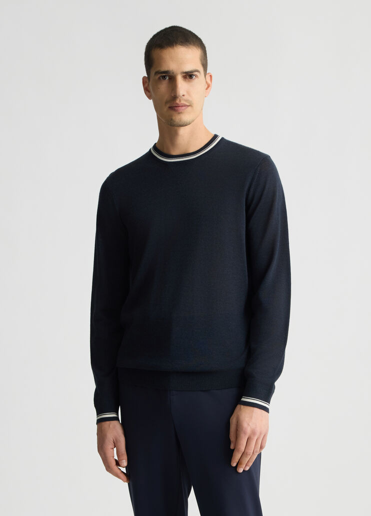 Blue wool-blend pullover dark blue Liu Jo - medium Blue wool-blend pullover dark blue Liu Jo - medium