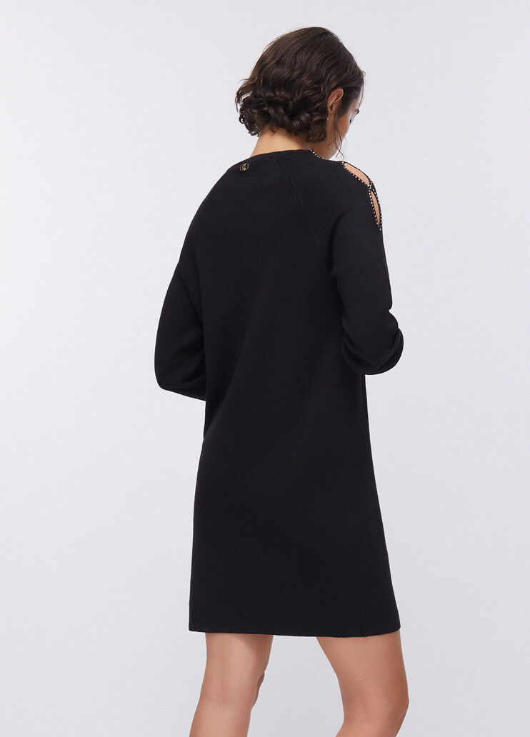 Strickkleid mit Cut-Out schwarz Liu Jo - large image number 1